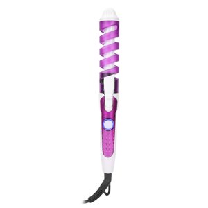 La baguette de curling des cheveux, anti scalding cheveux curler fonction automatique pour le soin des cheveux pour les Curls doux styling pour cheveux stylage US