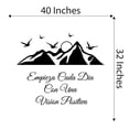 thumbnail image 4 of Spanish Wall Decals for Children Bedroom - Empieza Cada Dia Con Una Vision Positiva Inspirational Vision Quote in Spanish Home Wall Sticker - Size: 40 In x 32 In, 4 of 5
