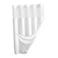 thumbnail image 1 of Cortina de ducha resistente y multifuncional, accesorio de baño para hotel, poliéster. Blanco, 1 of 9