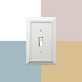 thumbnail image 7 of Amerelle 4040RRDW Moderne Wallplate 2 Rocker Wood Distressed White1-Pack, 7 of 7