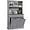 Grey, variant on Kitchen Pantry Storage Cabinet, Microwave Cabinet with Tilt Out Trash Storage, Tall Pantry Cupboard, Freestanding Kitchen Hutch (Grey)