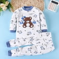 thumbnail image 2 of xaweyi Infant Baby Boy Fall Outfit Set Long Sleeve Letter Print Tops Solid Pants Cute Newborn Toddler Winter Clothes,Sizes 1-2 Years, 2 of 6