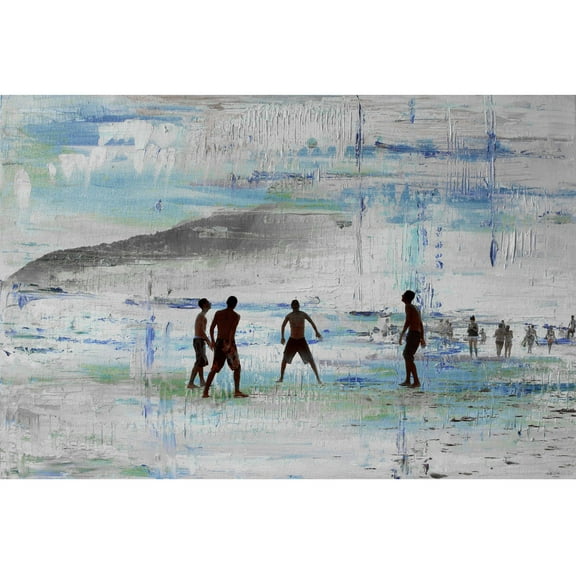 "Sand Games" Painting Print on Wrapped Canvas