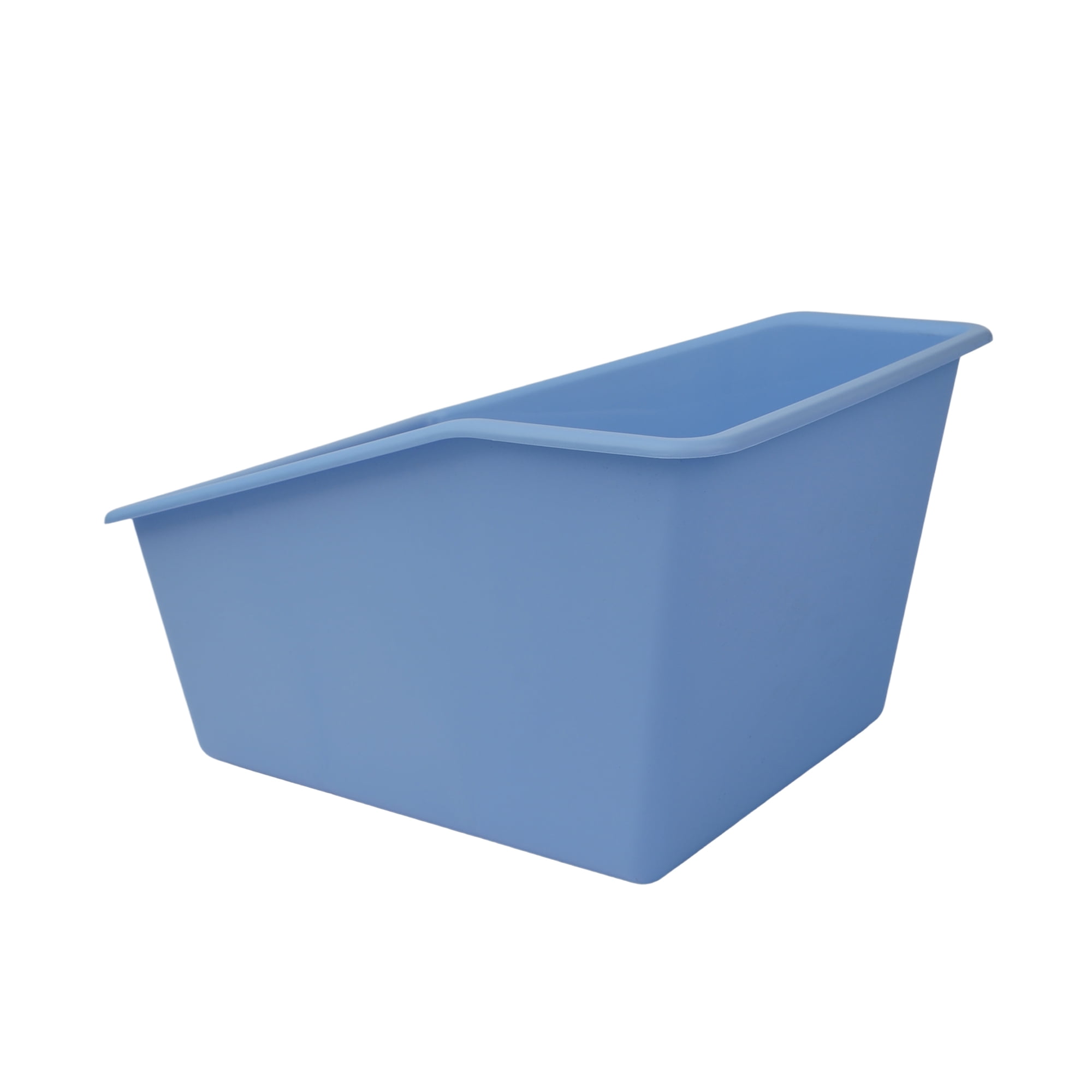 Pen+Gear Blue Plastic Book Bin Desk Organizer and Book Storage