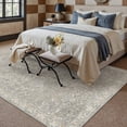 thumbnail image 3 of BERTHMEER 9'x12' Large Area Rugs for Living Room Bedroom Office Blue and Gray Vintage Non Slip Washable Farmhouse Dining Room Oriental Traditional Distressed Rugs, 3 of 8