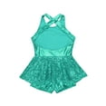 thumbnail image 4 of iiniim Girls Jazz Modern Dancewear Sequined Sleeveless Criss Cross Back Dance Dress, 4 of 7