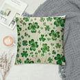 thumbnail image 2 of ONETECH  St Patricks Day Flying Clover Throw Pillow Cover,Shamrock Cushion Case Decoration for Sofa Couch, 2 of 5
