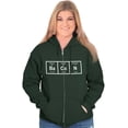 thumbnail image 4 of Ba Co N Bacon Food Science Nerd Geeky Zip Up Hoodie Men's Women's Brisco Brands 2X, 4 of 6
