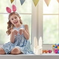 thumbnail image 4 of ERK 1Pcs Hand Woven Rabbit Ears Mini Storage Easter Egg Desktop Multicolor Storage Baskets., 4 of 4