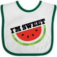 thumbnail image 3 of Inktastic I'm Sweet Watermelon Boys or Girls Baby Bib, 3 of 4