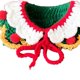 thumbnail image 5 of Bufanda de Navidad Bling Bling para mascotas hecha a mano de punto cálida y cómoda cuello doble verde S, 5 of 10