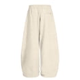 thumbnail image 5 of Sewkxo Barrel Sweatpants Girls 2026 Fashion Casual Baggy Y2K Drawstring Elastic Waisted Wide Leg Lounge Comfy Pants with Pockets,Beige 120, 5 of 5