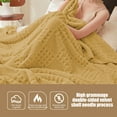 thumbnail image 5 of Waffle Jacquard Blanket 59x79in Large Thermal Cover Quilt Multi-Use Sofa Bed Throw Gift Idea, 5 of 7