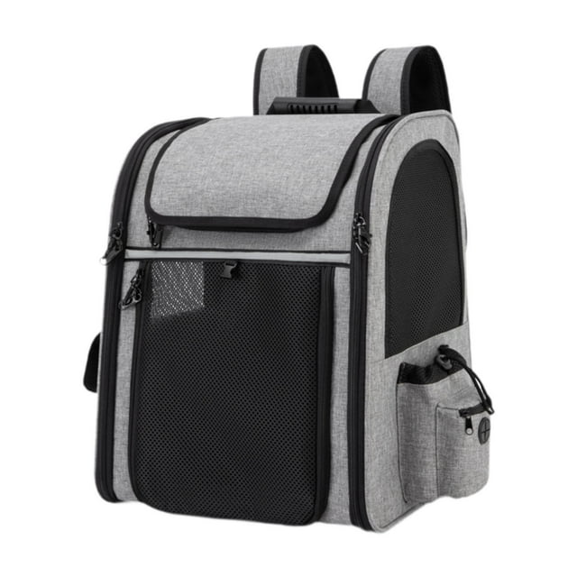 Mochila transportadora para perros y gatos Salvador Gris