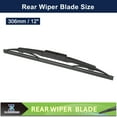 thumbnail image 2 of Unique Bargains Car Rear Windshield Wiper Blade Replacement for Hyundai Tucson 2004-2010 for Kia Sportage 2004-2010 Black, 2 of 6