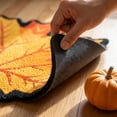 thumbnail image 7 of TTJ Gifts Fall Pumpkin Maple Leaf Irregular Shaped Floor Mat, 45*60 Inch Non Slip Absorbent Entrance Rug, Seasonal Foot Carpet For Bathroom Kitchen Porch Front Door Halloween Thanksgiving Home Decor, 7 of 7