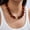 Color4, variant on NICKSUN Vintage Dopamine Chunky Square Acrylic Bead Choker Necklace, Handmade Marbled Resin Statement Collar with Irregular Gold Metal Accent, Trendy Vacation Fashion Neck Jewelry