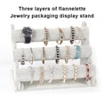 thumbnail image 4 of Guardurnaity Organizador de joyas de tres capas, soporte de exhibición de , soporte de almacenamiento para brazalete duro, zapatero artesanal de Ropa, zapatos y accesorios Miscelánea Gris, 4 of 6