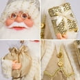 thumbnail image 2 of 12in Xmas Santa Doll Cartoon Cute Collection Standing Santa Ornament for Home Show Window Decoration, 2 of 8