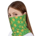 thumbnail image 4 of Pofeuu Pumpkin Leaves Print Multifunction Beanie Hat for Men Women Fashion Scarf Soft Stretch Skull Cap, 4 of 8