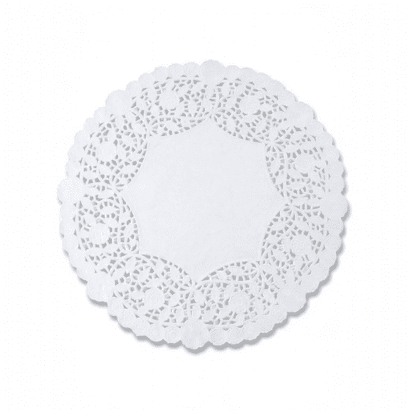 The Baker Celebrations 12-Inch Round White Paper Lace Doilies, 100 Count