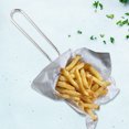 thumbnail image 2 of Silver Color Kitchen Frying Basket French Fries Basket Stainless Steel Basket, 2 of 9