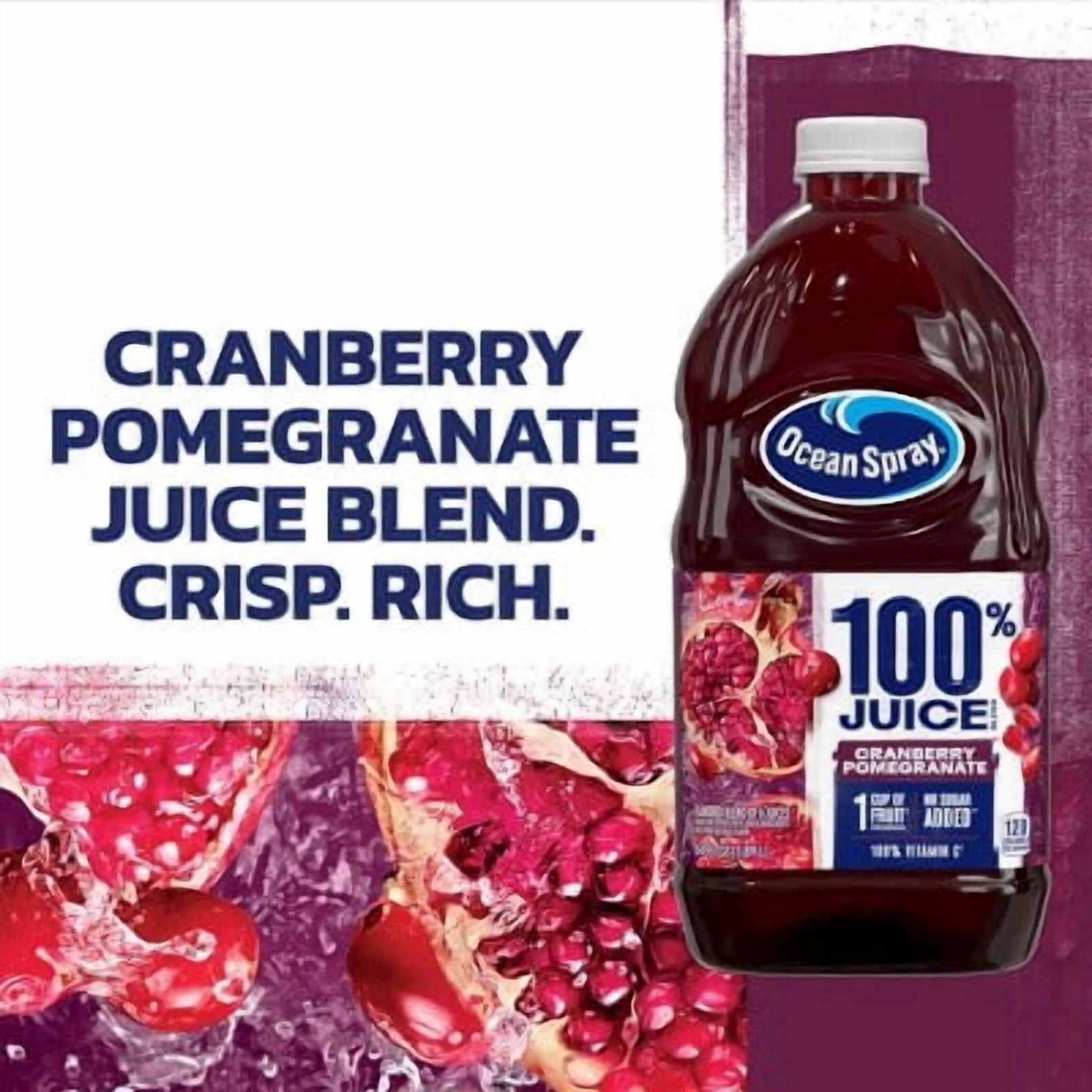 Ocean Spray 100% Cranberry-Pomegranate Juice - 64 fl oz Bottle