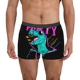 thumbnail image 4 of Wukai Rex Dinosaur With Sunglasses Print Men’s Underwear Breathable Boxer Briefs,&nbsp;Moisture Wicking & Breathable-XX-Large, 4 of 7