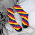 thumbnail image 7 of Women Colorful Crew Socks Flag Of Venezuela Novelty Fun Socks For Mens, 7 of 7