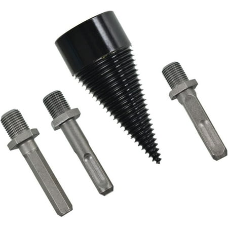 

waltyotur Hex+Square+Round Wood Splitter Firewood Drill Bit Replacement for 42mm Household Electric Drill