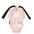 thumbnail image 2 of Hudson Baby Infant Girl Cotton Long-Sleeve Bodysuits, Dreamer, 3-6 Months, 2 of 5
