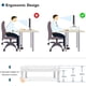thumbnail image 3 of Soporte para monitor BONTEC, paquete de 2 unidades, para ordenador portátil, color blanco, 3 of 7