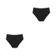 thumbnail image 1 of Sonducket Ropa interior Trajes de baño Menstrual a prueba de fugas Bikinis Bottoms Transpirable Absorbente Período Bragas Reutilizables Negro/L 2piezas, 1 of 6