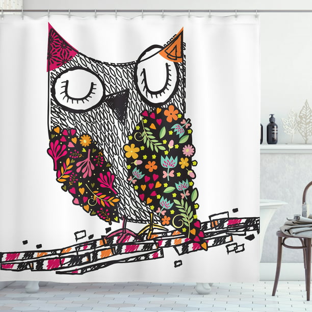 Owls Shower Curtain Owl Shaped By, Owl Shower Curtain Set