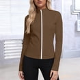 thumbnail image 2 of AherBiu Athletic Jacket for Women Zip up Lightweight Long Sleeve Summer Casual Sunproof Yoga Running Tops Outwear, 2 of 8