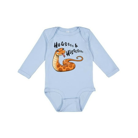

Inktastic Hugs and Hisses- Cute Snake for Valentines Day Gift Baby Boy or Baby Girl Long Sleeve Bodysuit
