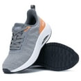 thumbnail image 7 of AOV Women's Walking Shoes with Arch Support Plantar Fasciitis Sneakers for Gym Workout Grey Orange 9, 7 of 7