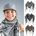 thumbnail image 4 of Desert Shemagh Scarf Soft Fringed Arab Headscarf Unisex Keffiyeh Bandana Unisex Headwrap Arabian Scarf Head Covering, 4 of 10