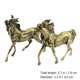 thumbnail image 2 of DEEPCRAFF 1Par Escultura De Caballo En Latón Dorado Para Adorno De Y Automóvil, 2 of 8