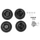 thumbnail image 1 of Llantas de metal con 4 orificios en forma de U, llantas de goma, llantas de aleación de aluminio aptas para MN D90 MN-91 FJ-45 (MN-024BL negro), 1 of 5