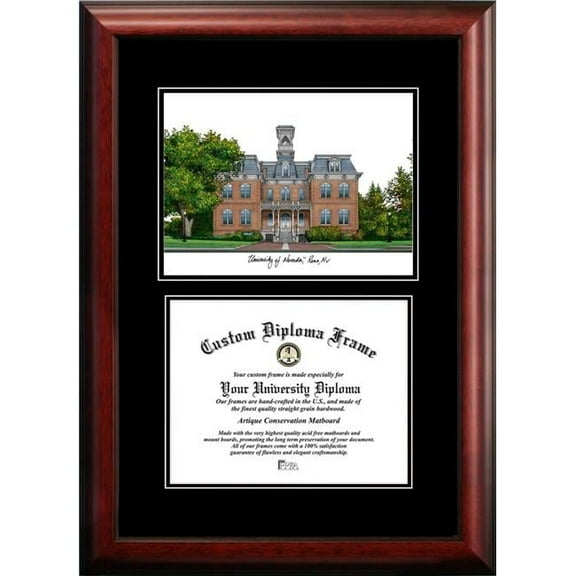 Campus Images NV998D-1185 8.5 x 11 in. University of Nevada Diplomate Diploma Satin Mahogany Frame