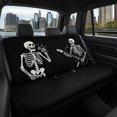 thumbnail image 7 of FUIALDOLG Skeleton Band Car Back Seat Covers, Set of 2 Pieces Stretch Fashion Cushion Seat Covers, Waterproof Dirt Proof for Auto SUV Truck, 7 of 7