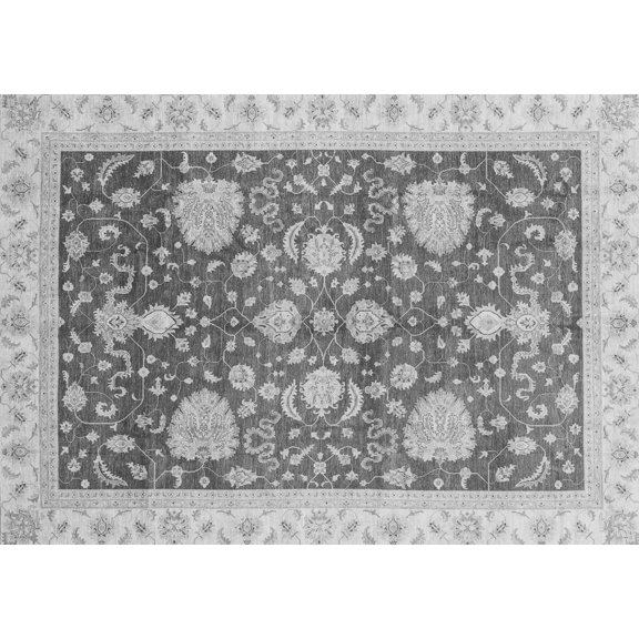 Ahgly Company Indoor Rectangle Oriental Gray Traditional Area Rugs, 3' x 5'