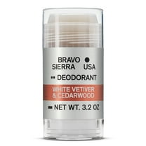 Bravo Sierra Stick Deodorant for Men, White Vetiver & Cedarwood, 3.2 oz