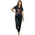 thumbnail image 2 of Harry Potter Juniors' Fit Pajama  H is for Harry Gryffindor Hogwarts 2 Piece Short Sleeve Sleep Shirt Jogger Pant Set, 2 of 5