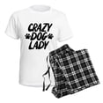 thumbnail image 4 of CafePress - Crazy Dog Lady Women's Light Pajamas - Women's Short Sleeve Print T-Shirt and Pants Light Cotton Pajama Set, 4 of 7