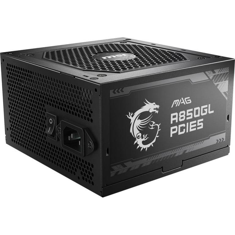 MSI - MAG A850GL PCIE 5.0, 80 GOLD Fully Modular Gaming PSU MSI - MAG A850GL PCIE 5.0, 80 GOLD Fully Modular Gaming PSU