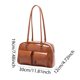 thumbnail image 3 of Bolso Hombro para Mujer Con Múltiples Bolsillos Mano Cuero PU (marrón), 3 of 9