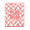 thumbnail image 2 of Mecorevxz Valentines Day Love Heart Throw Blanket, Lightweight Ultra Soft Flannel Blanket for Girlfriend Sweetheart, Pink Red Warm Cosy Fuzzy Throw Blanket for Sofa and Bed,130x100cm(C), 2 of 8