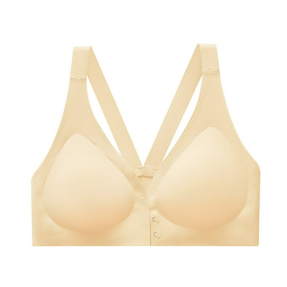 Hot6sl Womens Plus Size Bras,Women's Fashionable Solid Color Beauty Back Collection Side Breast Daily Bra